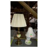 Lamps, girls room princess lamp, stands 16" tall