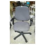 Office chair. Upholstered swivel chair,