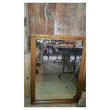 Wall decor framed mirror, 32 x 44"