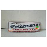 Enamel Advertising Sign, for Coleman