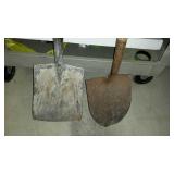 Tool lot, old wooden "T" handle square head