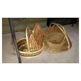 Group of 4 home decor baskets, from bigger flower