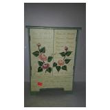 Home decor rose floral painted trinket or jewelry