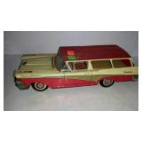 Vintage tin Friction Toy, Fairlane Station Wagon