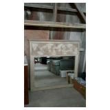 Wall decor mirror, with the top having the heavy