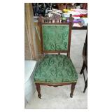 Victorian Accent Chair, heavy decor carved framed