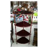 Corner trinket shelf, laminated type 4 corner