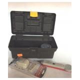 Small tool box with electrical items, new AC