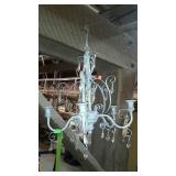 Wrought Iron hanging candelabra for taper