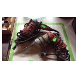 Hilt and Milwaukee brand electric drill drywall