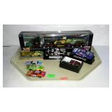 Tray of nascar cars