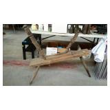 Spinning wheel parts, not complete - 45" long