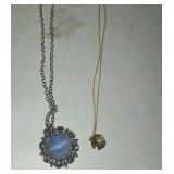 Two necklaces one gold filled