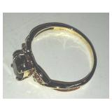 Red stone ring size 10