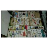 Vintage clothes patterns, various makers,