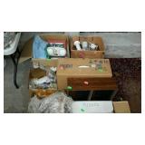 Skid lot to include mugs and glasses, board