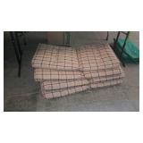 Four patio cushions needs a light cleaning