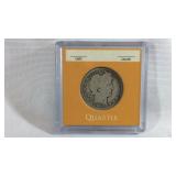 1908 D Barber V Quarter