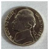 1988 D Jefferson Nickel in excellent condition