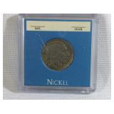 1938 D Buffalo Nickel in case
