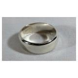 Wide Sterling Silver Band 6 Grams