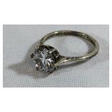 Sterling Silver Approximate 2.5 CT CZ Solitaire