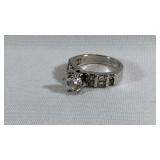 1.25 CT Center Stone Sterling Silver CZ Ring