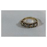 10 K 1 CTW Yellow Gold CZ Anniversary Band Size