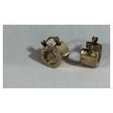 Sterling Silver Wide Huggie Earrings