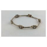 Pink Ice Sterling Silver 7 Inch Bracelet