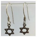 Star of David Sterling Silver Earrings