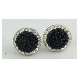 Black & White CZ Earrings