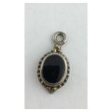 Black Onyx Sterling Silver Pendant