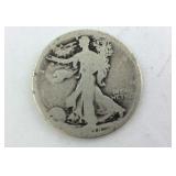 1918 S Partial Date Silver Walking Liberty Half