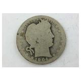 1904 Barber Quarter