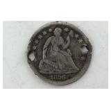 1856 Half Dime (holes)