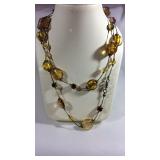 Vintage Morano Glass Bead Necklace