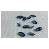 11 Marquise Cut Loose Blue Topaz Stones Aprox.