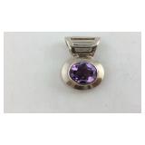 Amethyst Sterling Silver Pendant