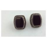 Black Onyx Sterling Silver Earrings