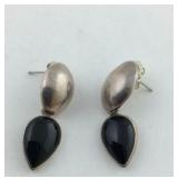 Black Onyx Sterling Silver Earrings