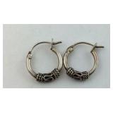 Sterling Silver Small Hoop Earrings