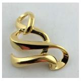 Gold over Sterling Silver Slide Pendant