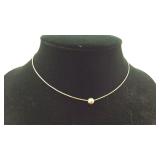 Sterling Silver Bead on 16 inch Necklace