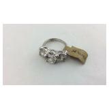 Sterling Silver CZ Ring Size 7