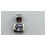 Amethyst Sterling Silver Pendant