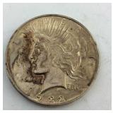 1922 Silver Peace Dollar