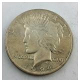 1924 Silver Peace Dollar