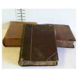 Hardback books - one leather bound encyclopedia