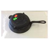 Vintage Cast iron stove top 6" waffle maker